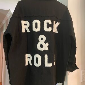 Élan size S oversized shirt jacket. Rock and roll